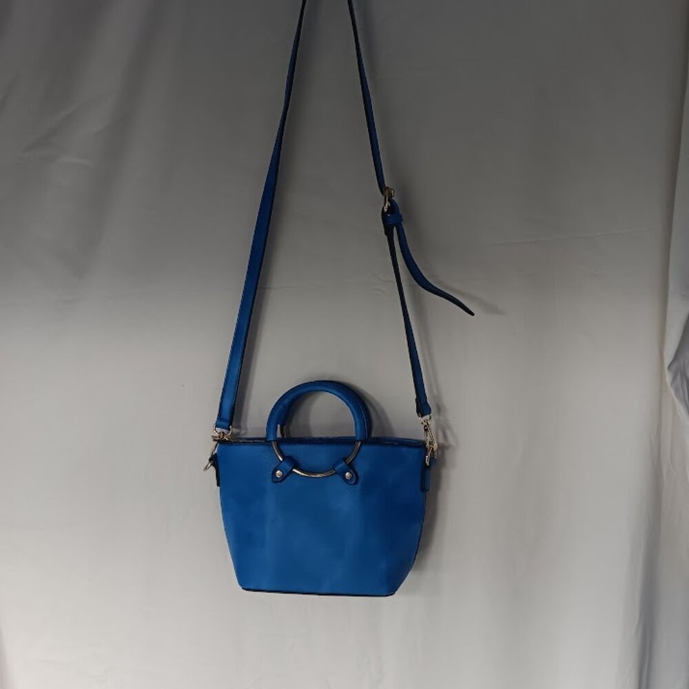 Beautiful Blue leather women's crossbody handbag NWOT Unique‎ - Picture 6 of 6
